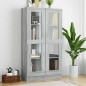 vidaXL Vitrina madera contrachapada gris Sonoma 82,5x30,5x150 cm vidaXL Vitrina madera contrachapada gris Sonoma 82,5x30,5x150 cm