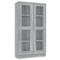 vidaXL Vitrina madera contrachapada gris Sonoma 82,5x30,5x150 cm vidaXL Vitrina madera contrachapada gris Sonoma 82,5x30,5x150 cm