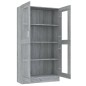 vidaXL Vitrina madera contrachapada gris Sonoma 82,5x30,5x150 cm vidaXL Vitrina madera contrachapada gris Sonoma 82,5x30,5x150 cm
