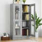 vidaXL Vitrina madera contrachapada gris Sonoma 82,5x30,5x150 cm vidaXL Vitrina madera contrachapada gris Sonoma 82,5x30,5x150 cm
