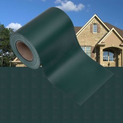 vidaXL Paneles de privacidad 4 uds PVC verde mate 35x0,19 m