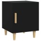 vidaXL Mesita de noche madera contrachapada negra vidaXL Mesita de noche madera contrachapada negra