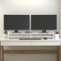 vidaXL Soporte de monitor madera maciza de pino blanco 100x27x15 cm vidaXL Soporte de monitor madera maciza de pino blanco 100x27x15 cm