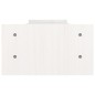 vidaXL Soporte de monitor madera maciza de pino blanco 100x27x15 cm vidaXL Soporte de monitor madera maciza de pino blanco 100x27x15 cm