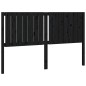 vidaXL Cabecero de cama madera maciza de pino negro 165,5x4x100 cm vidaXL Cabecero de cama madera maciza de pino negro 165,5x4x100 cm