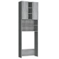 vidaXL Armario de lavadora gris Sonoma 64x25,5x190 cm vidaXL Armario de lavadora gris Sonoma 64x25,5x190 cm