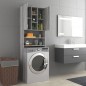 vidaXL Armario de lavadora gris Sonoma 64x25,5x190 cm vidaXL Armario de lavadora gris Sonoma 64x25,5x190 cm