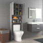 vidaXL Armario de lavadora gris Sonoma 64x25,5x190 cm vidaXL Armario de lavadora gris Sonoma 64x25,5x190 cm