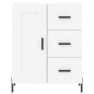 vidaXL Aparador de madera de ingeniería blanco 69,5x34x90 cm vidaXL Aparador de madera de ingeniería blanco 69,5x34x90 cm