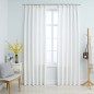 vidaXL Cortinas opacas con ganchos 2 piezas blanco crudo 140x225 cm vidaXL Cortinas opacas con ganchos 2 piezas blanco crudo 140x225 cm