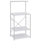 vidaXL Armario para microondas madera ingeniería blanco 60x39,6x123 cm vidaXL Armario para microondas madera ingeniería blanco 60x39,6x123 cm