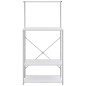vidaXL Armario para microondas madera ingeniería blanco 60x39,6x123 cm vidaXL Armario para microondas madera ingeniería blanco 60x39,6x123 cm