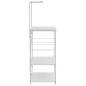 vidaXL Armario para microondas madera ingeniería blanco 60x39,6x123 cm vidaXL Armario para microondas madera ingeniería blanco 60x39,6x123 cm