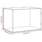 vidaXL Caja de exposición acrílico transparente 56x36x37 cm vidaXL Caja de exposición acrílico transparente 56x36x37 cm