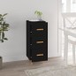 vidaXL Aparador de madera contrachapada negro 34,5x34x90 cm vidaXL Aparador de madera contrachapada negro 34,5x34x90 cm
