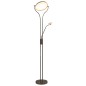vidaXL Lámpara de pie regulable plateado 18 W 180 cm vidaXL Lámpara de pie regulable plateado 18 W 180 cm