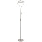 vidaXL Lámpara de pie regulable plateado 18 W 180 cm vidaXL Lámpara de pie regulable plateado 18 W 180 cm