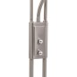 vidaXL Lámpara de pie regulable plateado 18 W 180 cm vidaXL Lámpara de pie regulable plateado 18 W 180 cm