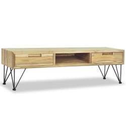 vidaXL Mueble para la TV 120x35x35 cm de madera maciza de teca 