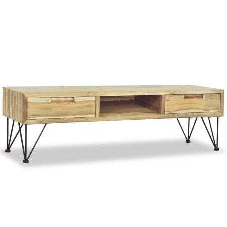 vidaXL Mueble para la TV 120x35x35 cm de madera maciza de teca 