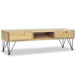 vidaXL Mueble para la TV 120x35x35 cm de madera maciza de teca 