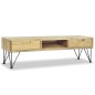 vidaXL Mueble para la TV 120x35x35 cm de madera maciza de teca vidaXL Mueble para la TV 120x35x35 cm de madera maciza de teca