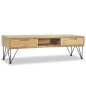 vidaXL Mueble para la TV 120x35x35 cm de madera maciza de teca vidaXL Mueble para la TV 120x35x35 cm de madera maciza de teca