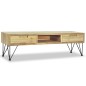 vidaXL Mueble para la TV 120x35x35 cm de madera maciza de teca vidaXL Mueble para la TV 120x35x35 cm de madera maciza de teca