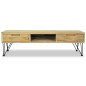 vidaXL Mueble para la TV 120x35x35 cm de madera maciza de teca vidaXL Mueble para la TV 120x35x35 cm de madera maciza de teca