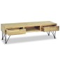 vidaXL Mueble para la TV 120x35x35 cm de madera maciza de teca vidaXL Mueble para la TV 120x35x35 cm de madera maciza de teca