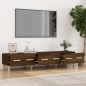 vidaXL Mueble de TV madera contrachapada roble ahumado 150x34,5x30 cm