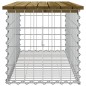 vidaXL Banco jardín diseño gaviones madera pino impregnada 103x44x42cm vidaXL Banco jardín diseño gaviones madera pino impregnada 103x44x42cm