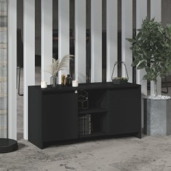 vidaXL Mueble para TV madera contrachapada negro 102x37,5x52,5 cm