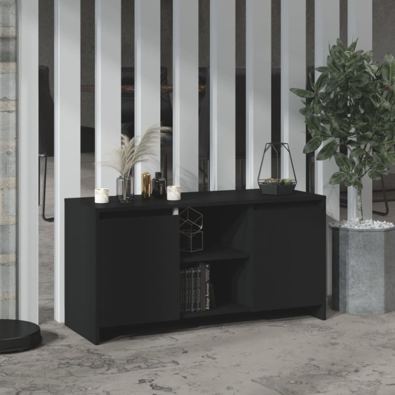vidaXL Mueble para TV madera contrachapada negro 102x37,5x52,5 cm vidaXL Mueble para TV madera contrachapada negro 102x37,5x52,5 cm