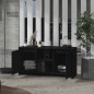 vidaXL Mueble para TV madera contrachapada negro 102x37,5x52,5 cm vidaXL Mueble para TV madera contrachapada negro 102x37,5x52,5 cm