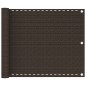 vidaXL Toldo para balcón HDPE marrón 75x500 cm vidaXL Toldo para balcón HDPE marrón 75x500 cm