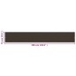vidaXL Toldo para balcón HDPE marrón 75x500 cm vidaXL Toldo para balcón HDPE marrón 75x500 cm