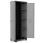 Keter Armario de almacenaje multiusos Stilo gris y negro 173 cm Keter Armario de almacenaje multiusos Stilo gris y negro 173 cm