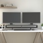 vidaXL Soporte para monitor madera maciza de pino gris 100x27x14 cm vidaXL Soporte para monitor madera maciza de pino gris 100x27x14 cm