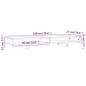 vidaXL Soporte para monitor madera maciza de pino gris 100x27x14 cm vidaXL Soporte para monitor madera maciza de pino gris 100x27x14 cm