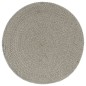 vidaXL Manteles individuales redondos 6 uds algodón gris liso 38 cm vidaXL Manteles individuales redondos 6 uds algodón gris liso 38 cm