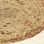 vidaXL Mantel individual redondo 4 uds yute algodón natural liso 38 cm vidaXL Mantel individual redondo 4 uds yute algodón natural liso 38 cm