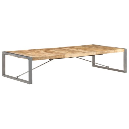 vidaXL Mesa de centro de madera de mango rugosa 180x90x40 cm