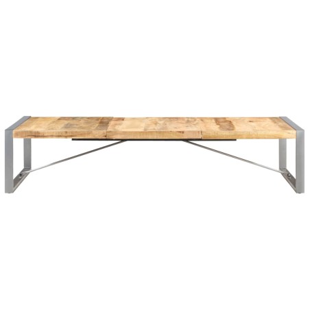vidaXL Mesa de centro de madera de mango rugosa 180x90x40 cm