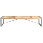 vidaXL Mesa de centro de madera de mango rugosa 180x90x40 cm