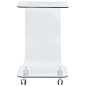 vidaXL Mesa de centro de vidrio templado 45x40x63 cm vidaXL Mesa de centro de vidrio templado 45x40x63 cm