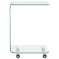 vidaXL Mesa de centro de vidrio templado 45x40x63 cm vidaXL Mesa de centro de vidrio templado 45x40x63 cm