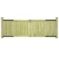 vidaXL Puertas de valla madera 2 uds de pino impregnada 300x100 cm vidaXL Puertas de valla madera 2 uds de pino impregnada 300x100 cm