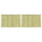 vidaXL Puertas de valla madera 2 uds de pino impregnada 300x100 cm vidaXL Puertas de valla madera 2 uds de pino impregnada 300x100 cm