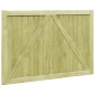 vidaXL Puertas de valla madera 2 uds de pino impregnada 300x100 cm vidaXL Puertas de valla madera 2 uds de pino impregnada 300x100 cm
